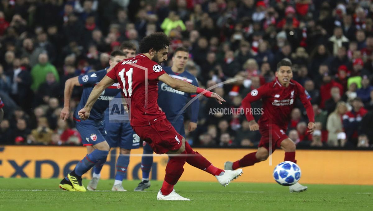 Salah reaches 50 Liverpool goals in 4-0 win over Red Star