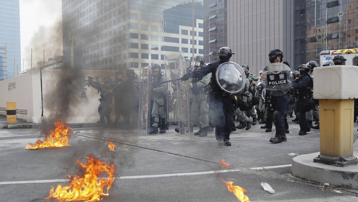 Hong Kong protesters gather in rain for pro-democracy march