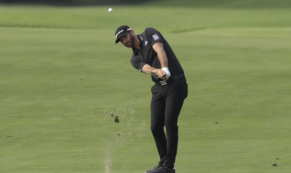 Johnson takes 1-shot lead over Spieth at Liberty National