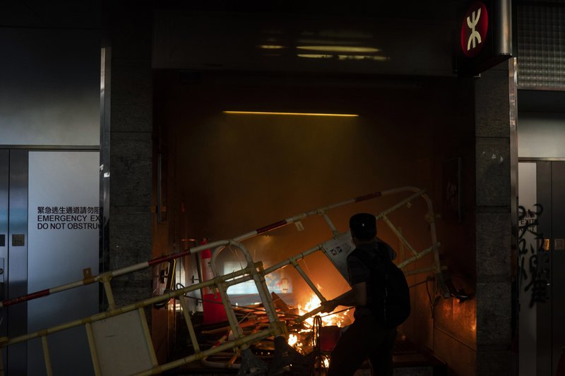 Hong Kong suspends trains, appeals to public after rioting