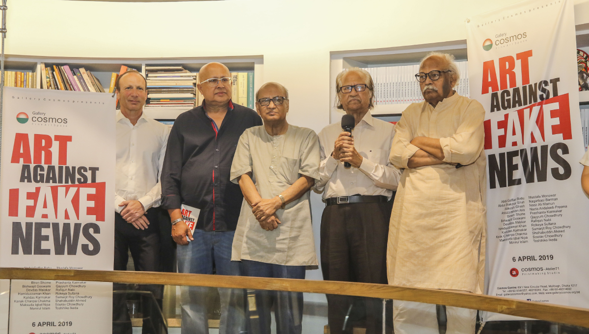 Gallery Cosmos hosts ‘Art Against Fake News’ exhibition