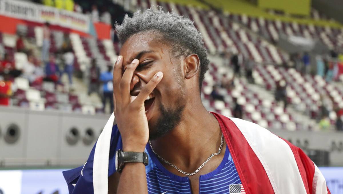 Living up to the hype: Lyles takes gold at worlds in 200