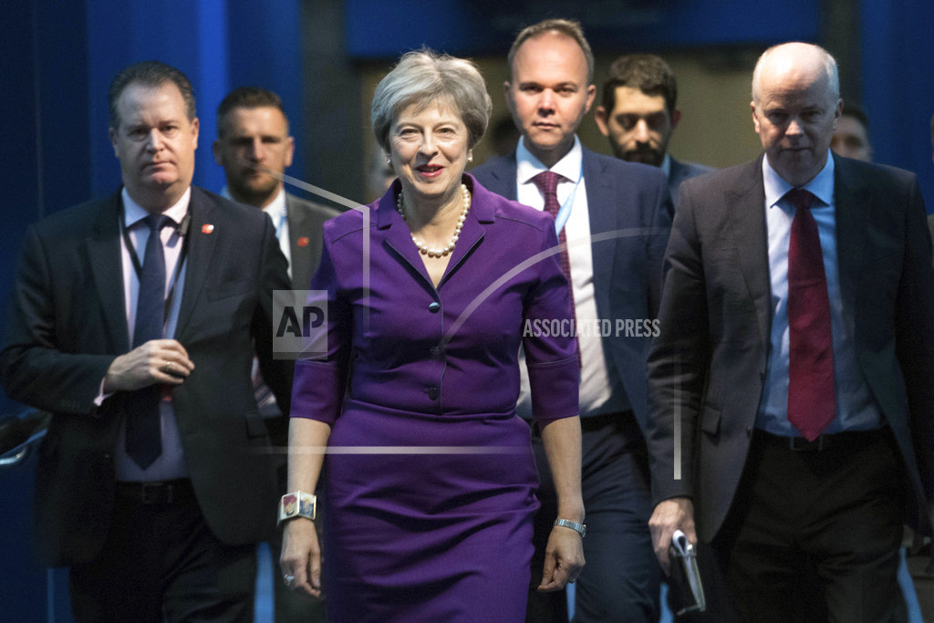 UK's May aims to gain Conservative control after storm Boris