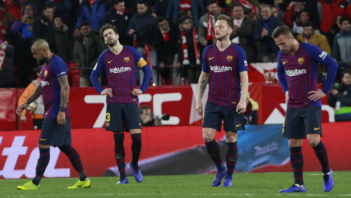 Sevilla beats Barcelona 2-0 in 1st leg of Copa quarterfinals