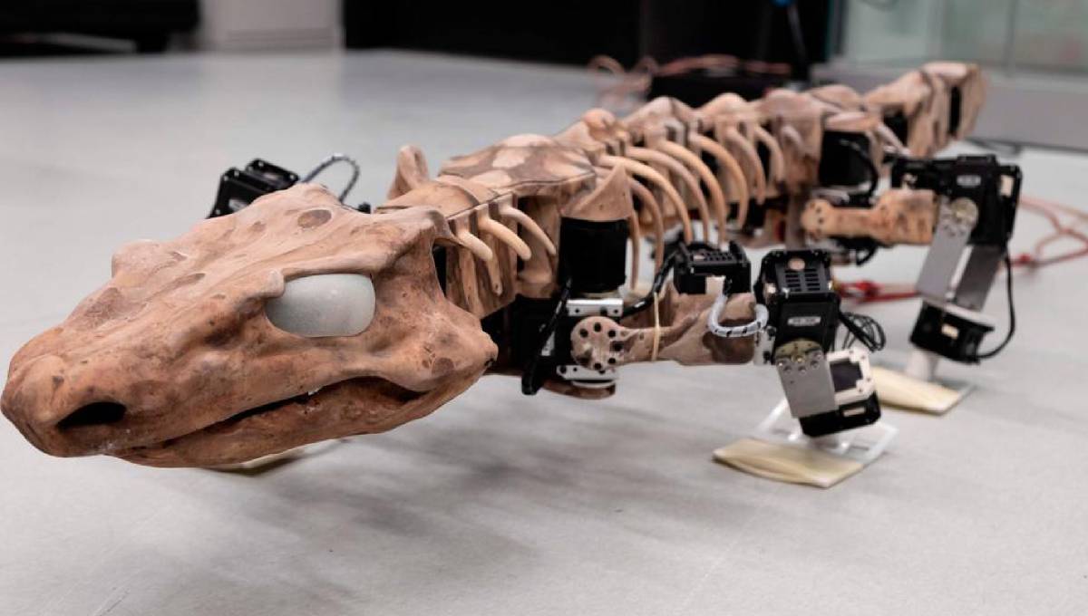 Robot recreates the walk of a 290-million-year-old creature