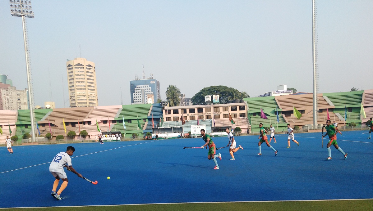 V-Day Hockey: Bangladesh Navy makes hat-trick championship beating Bangladesh Army 5-4 