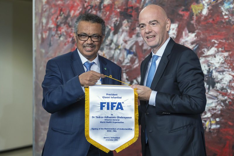 FIFA, UN agency team up to promote health around soccer