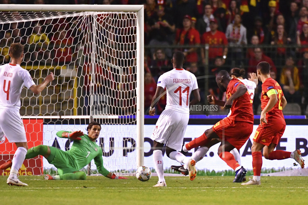 Lukaku leads Belgium past Switzerland with a brace