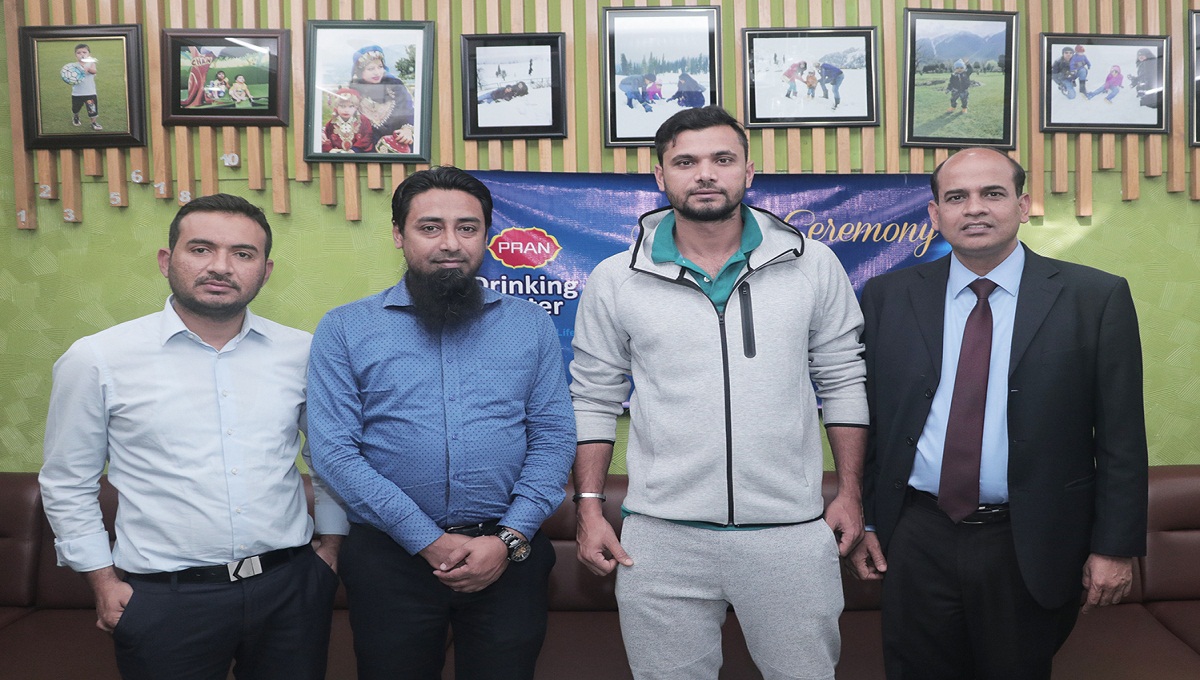 Mashrafe again made PRAN Drinking Water brand ambassador