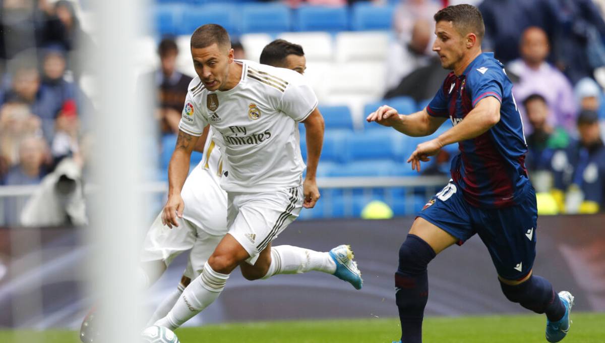 Hazard debuts as Madrid beats Levante 3-2 in Spanish league