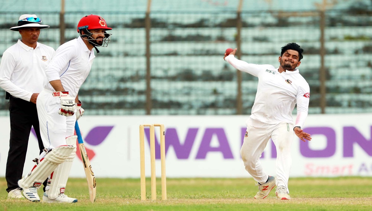 Practice match: Al Amin takes four wickets to restrict Afghanistan for 242 on day-1