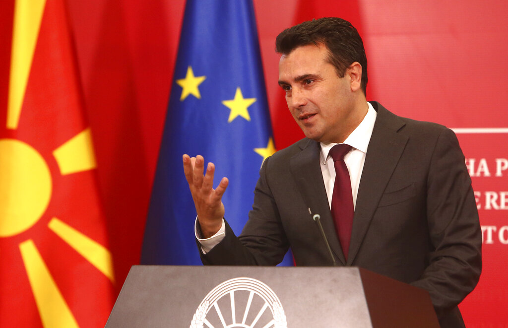 North Macedonia PM Zaev calls for early election, blasts EU