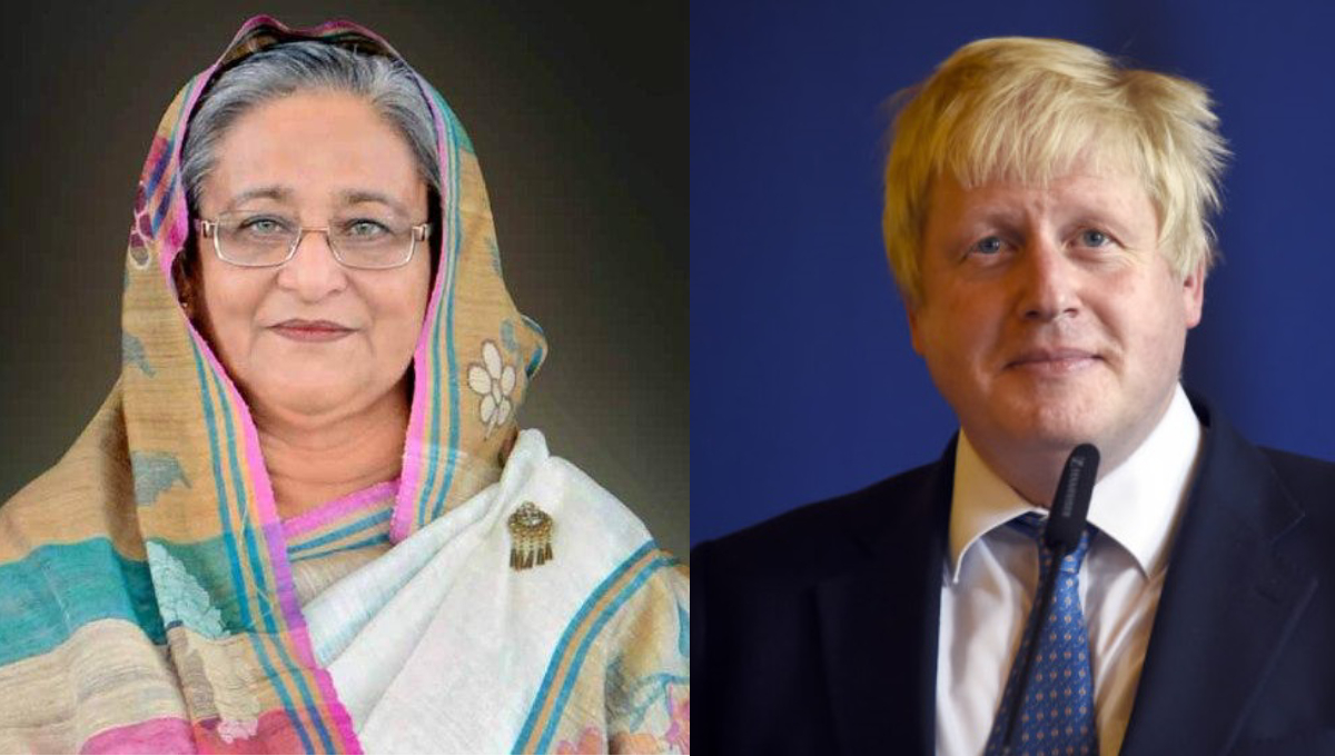 Hasina greets new British PM Boris Johnson