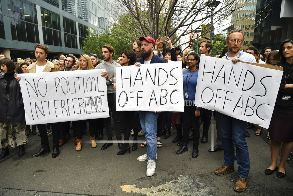 Australian broadcaster's chairman quits over politics claims