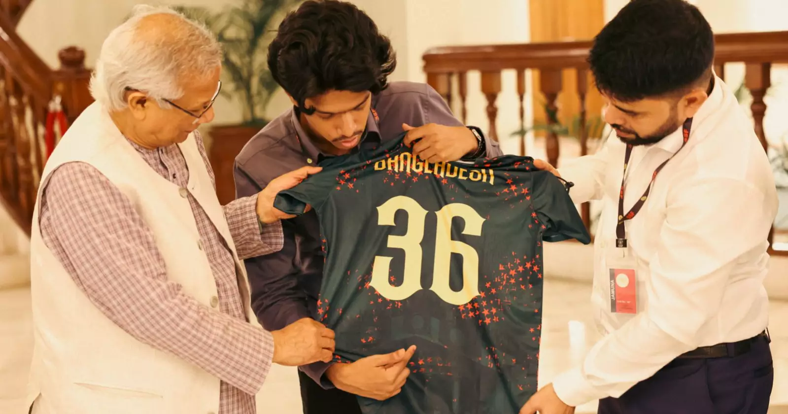 Chief Adviser hands over Purbachal-plot deed to Sagar-Runi’s son