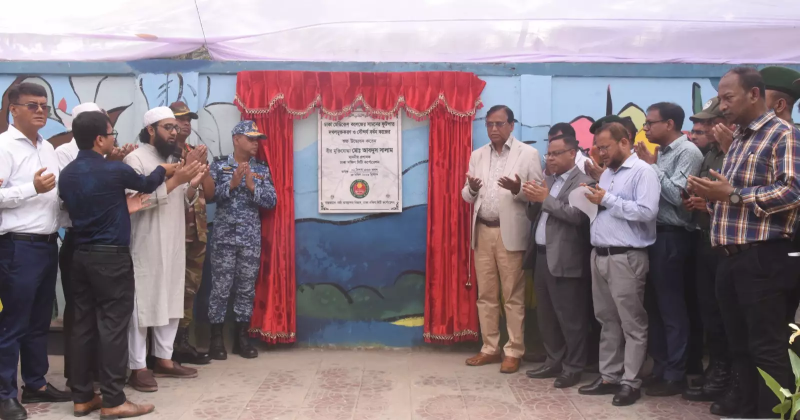 DSCC beautifies Dhaka Medical footpath, seeks public support to sustain it