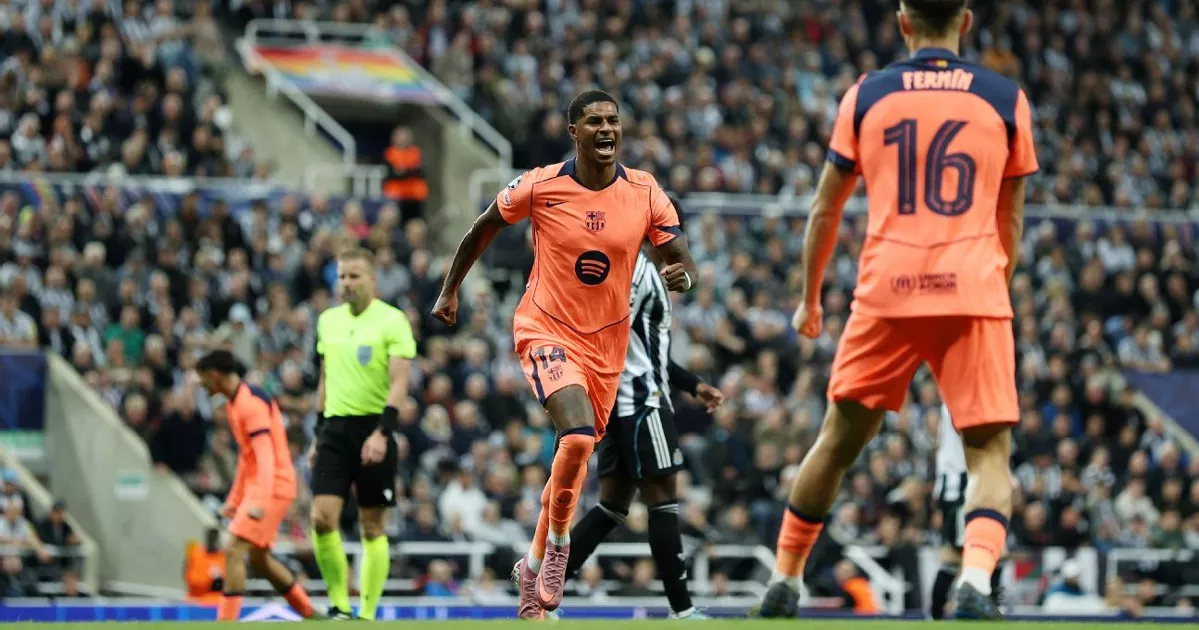 Rejuvenated Rashford's brace helps Barcelona edge out Newcastle at St James'