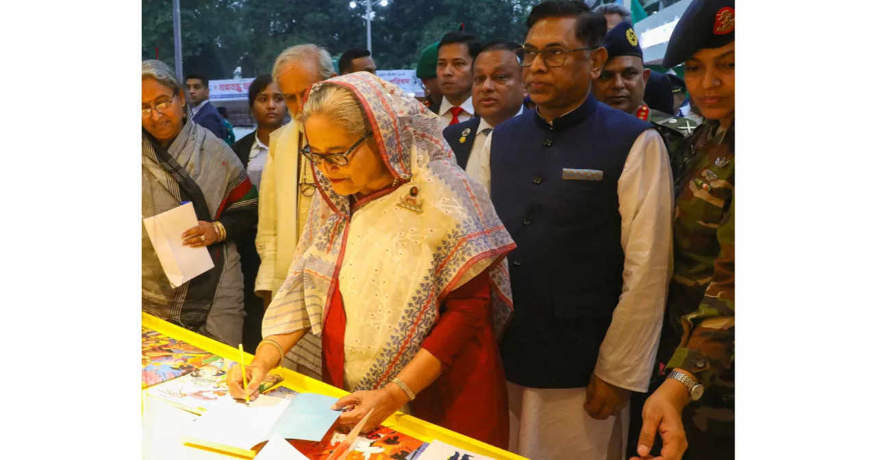 PM unveils new graphic novel on Bangabandhu’s travel to China 