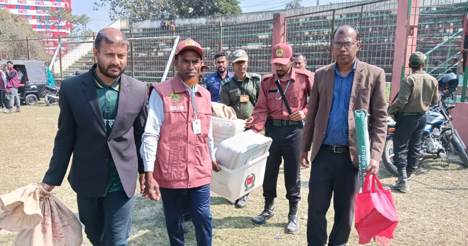 Polling centres receiving election materials as Bangladesh set for landmark election