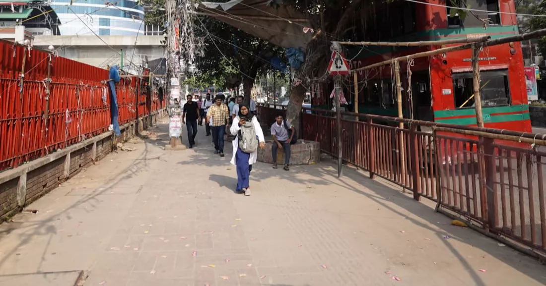 A different Mirpur-10: Footpaths free of hawkers