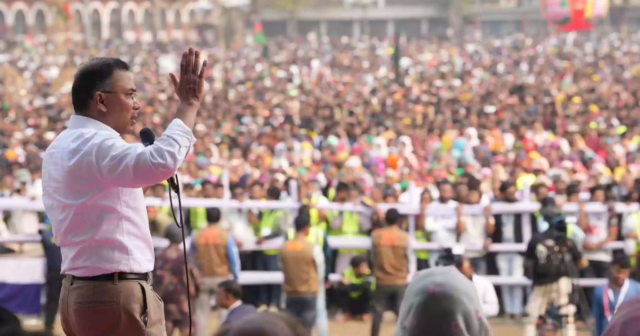 Peace, not conflict, Tarique tells Rajshahi rally