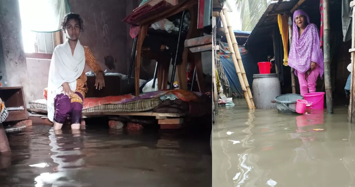 Heavy rains flood several areas in Khulna, hundreds of families affected