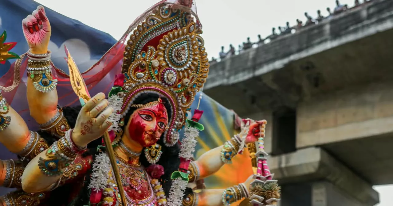Durga Puja ends with immersion of idols