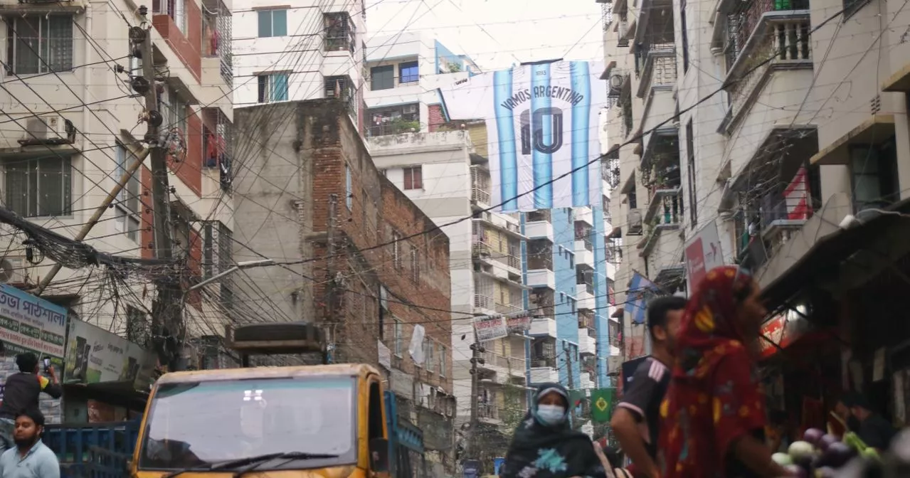 Giant Argentina jersey adorns Mirpur as Messi fever grips fans