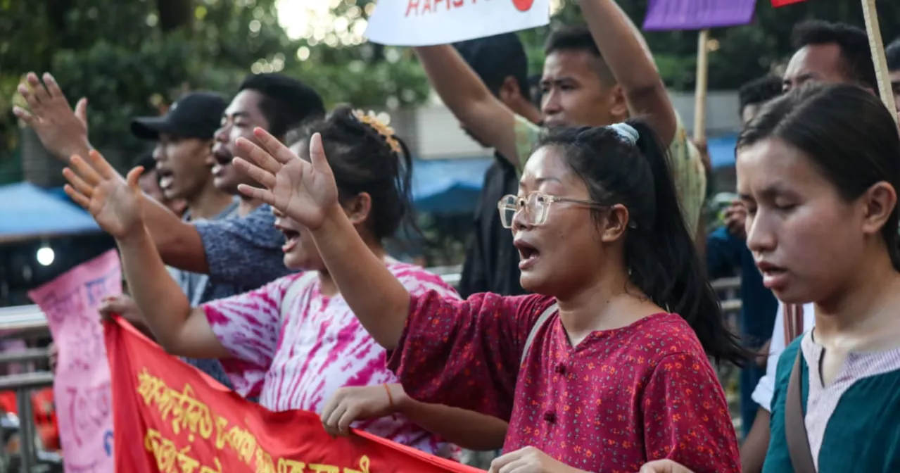 Khagrachhari gang rape: Adivasi students protest at DU