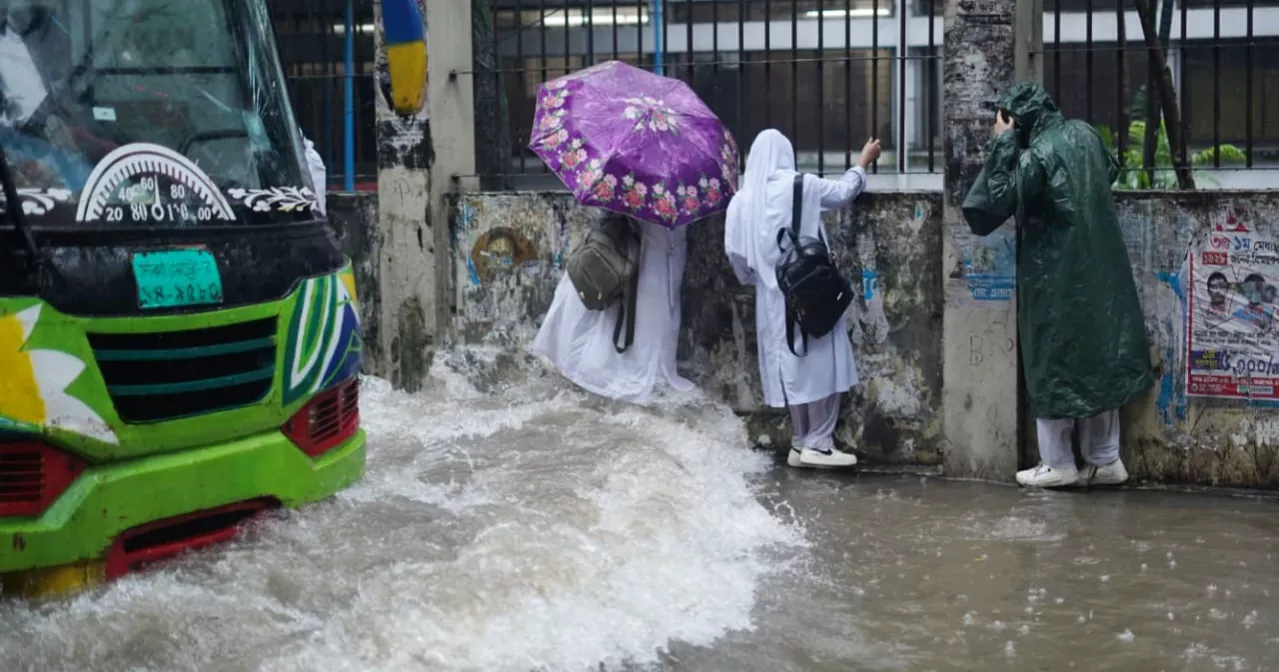 Downpour triggers waterlogging across Dhaka