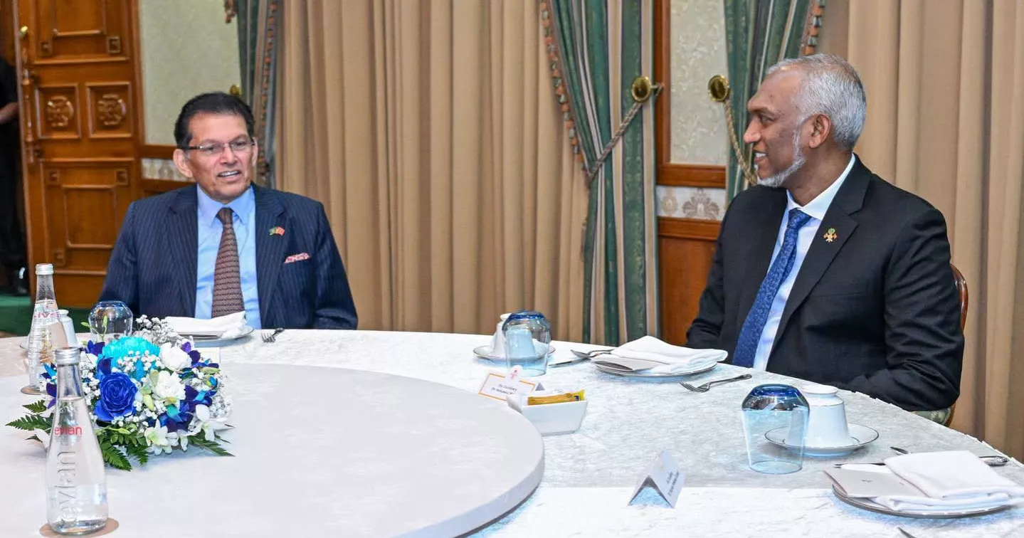 Maldives' President warmly welcomes Dr Khalilur as special guest of Independence Day celebrations