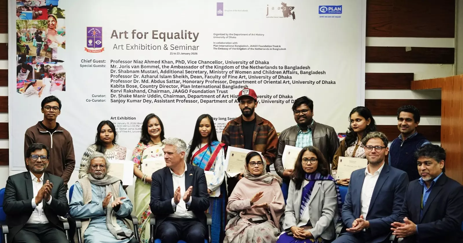 Three-day ‘Art for Equality’ exhibition kicks off at DU
