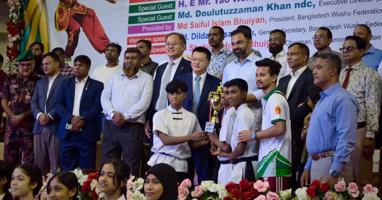 Ambassador Yao attends closing ceremony of "8th China Ambassador Cup Wushu Championship-2026”