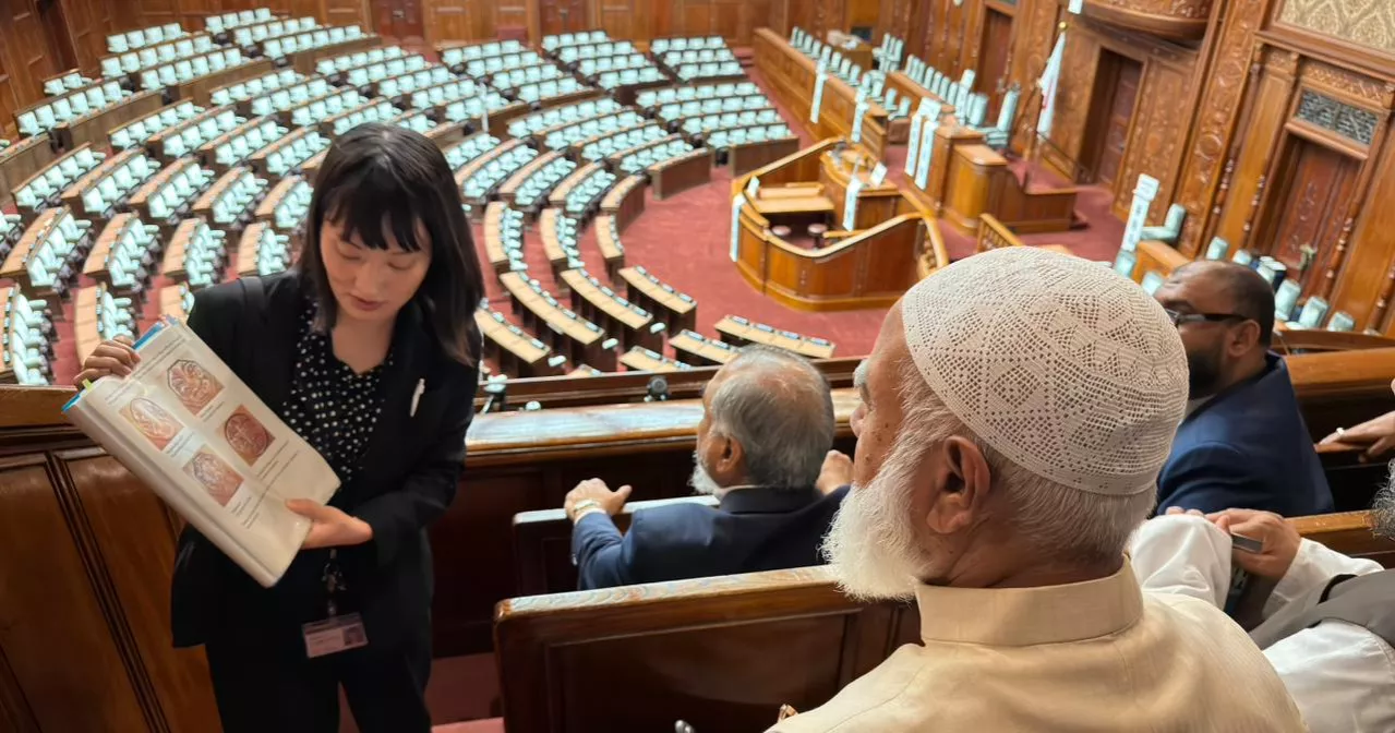 Ameer-e-Jamaat visits home of the Diet in Tokyo