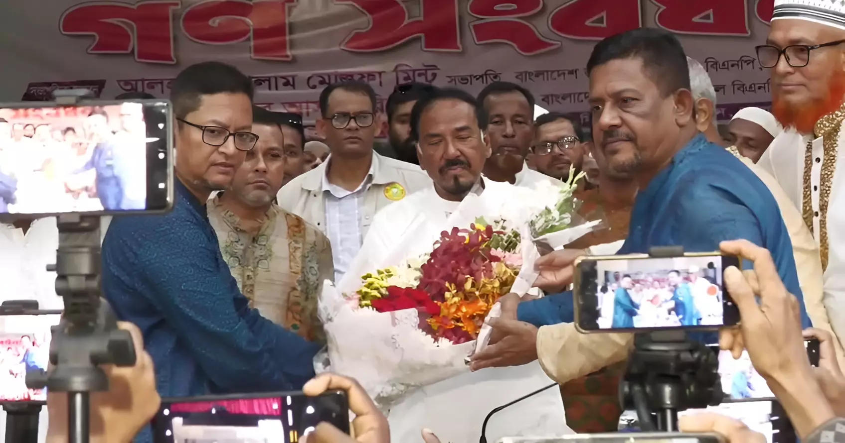 Speaker accorded civic reception by upazila BNP in Bhola