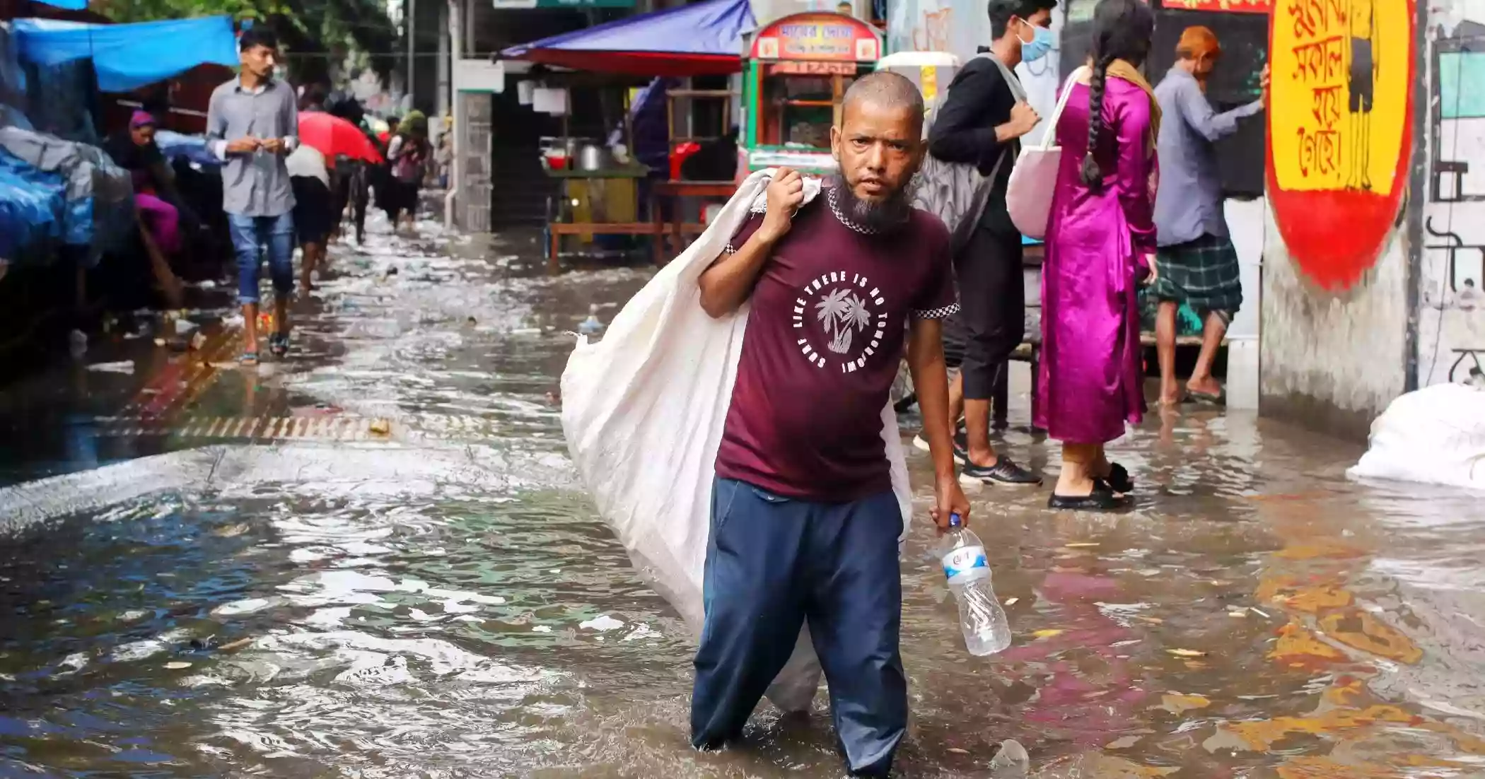Parts of Dhaka waterlogged after evening showers