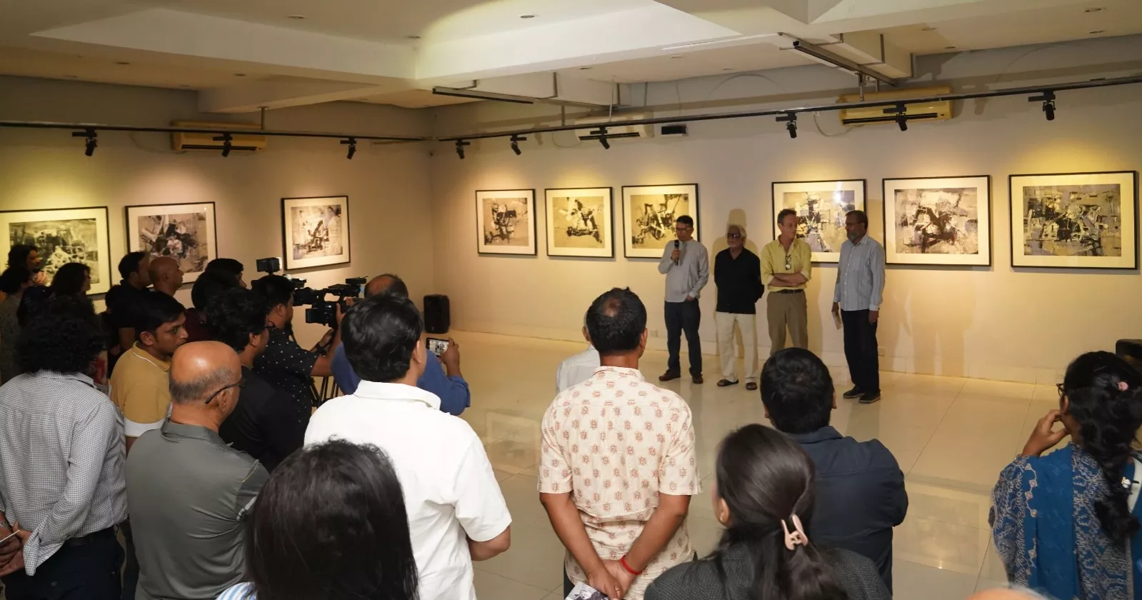 Curtain rises on Kazi Salahuddin Ahmed’s solo exhibition ‘Debris’ at AFD