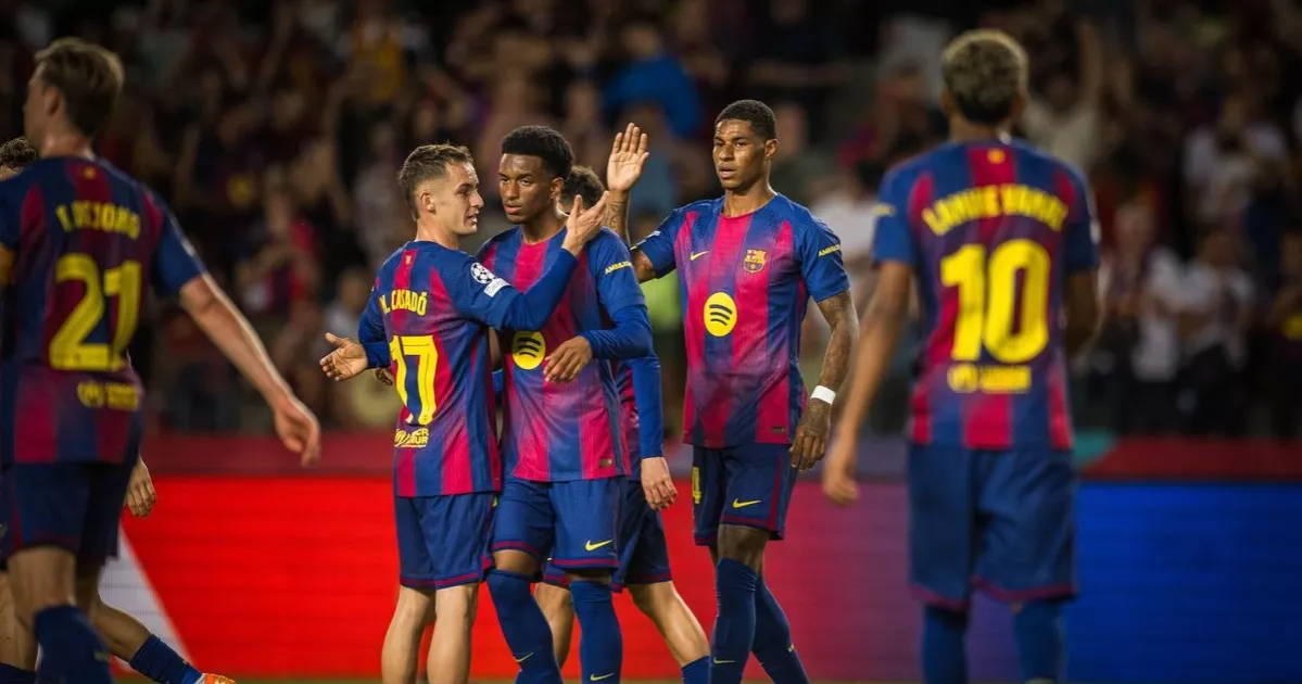 Fermin scores hat-trick, but Barcelona’s thumping win overshadowed by controversial red-card decision