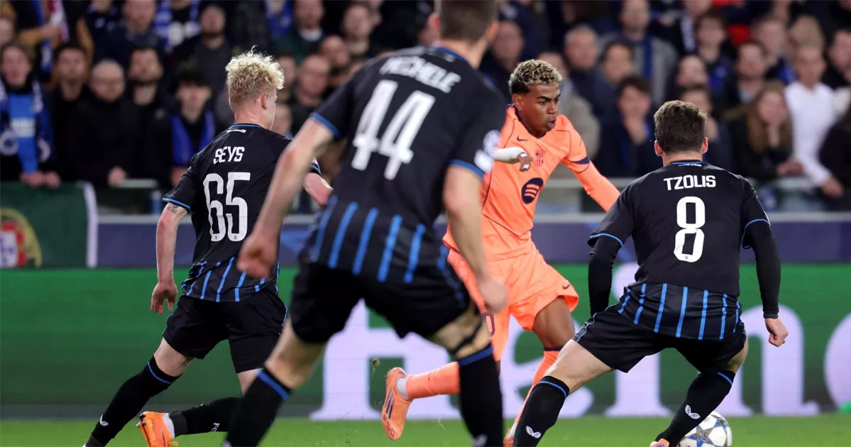 Barcelona held 3-3 by Club Brugge after another defensive nightmare