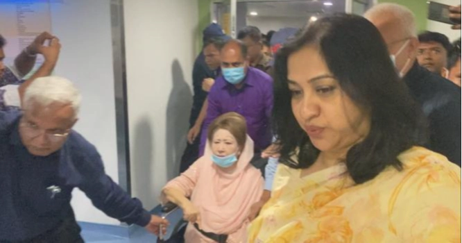 Khaleda admitted to Evercare for treatment