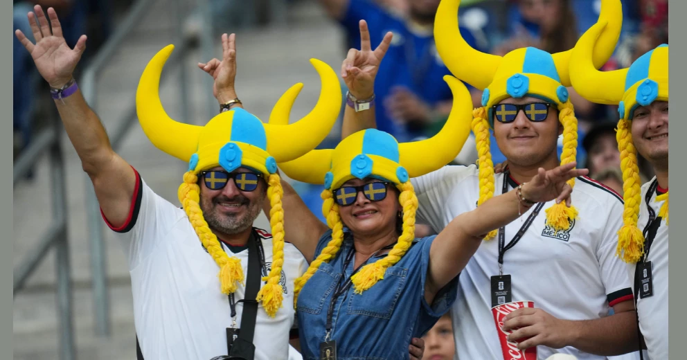 Flags, facepaint and costumes dominate World Cup scenes