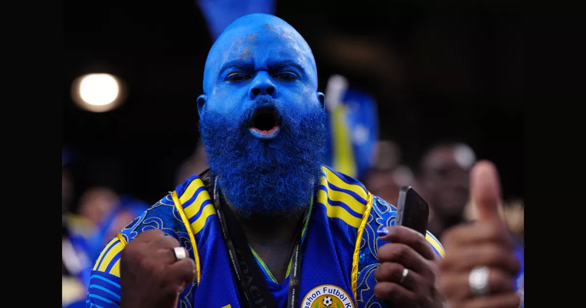 Flags, facepaint and costumes dominate World Cup scenes