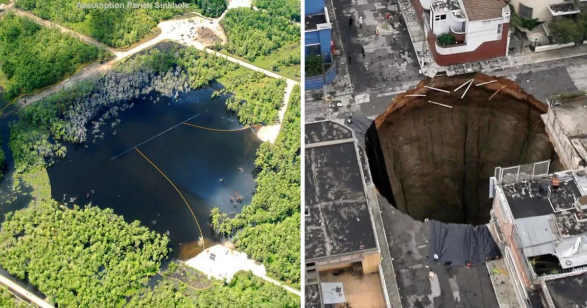 what causes sinkhole formation