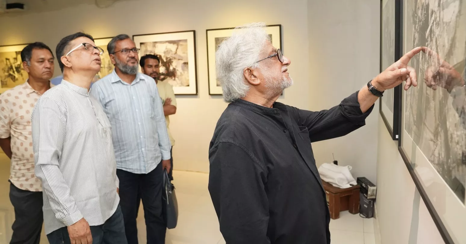 Curtain rises on Kazi Salahuddin Ahmed’s solo exhibition ‘Debris’ at AFD
