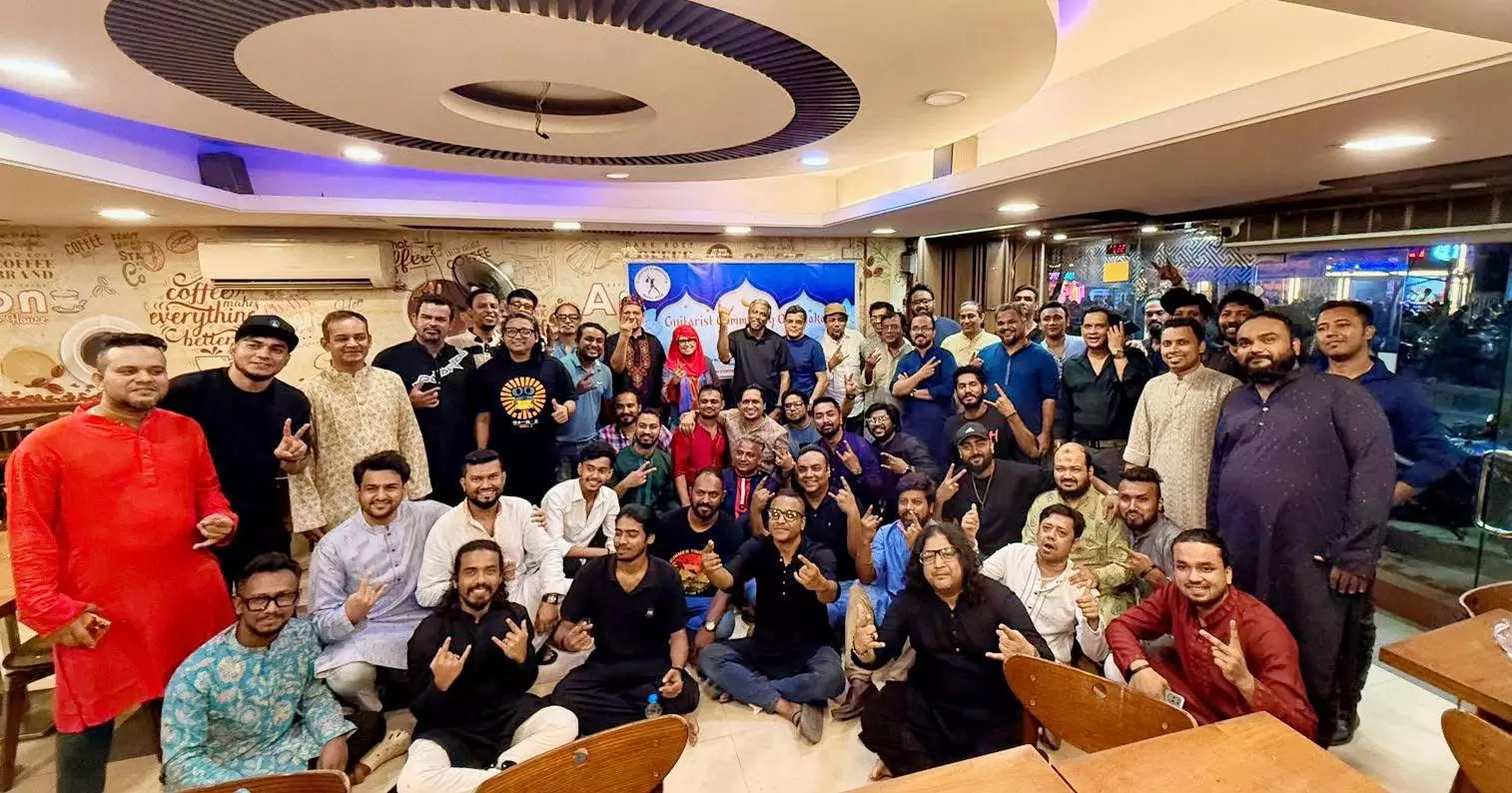 Dhaka guitarists unite at iftar, strike a chord of brotherhood