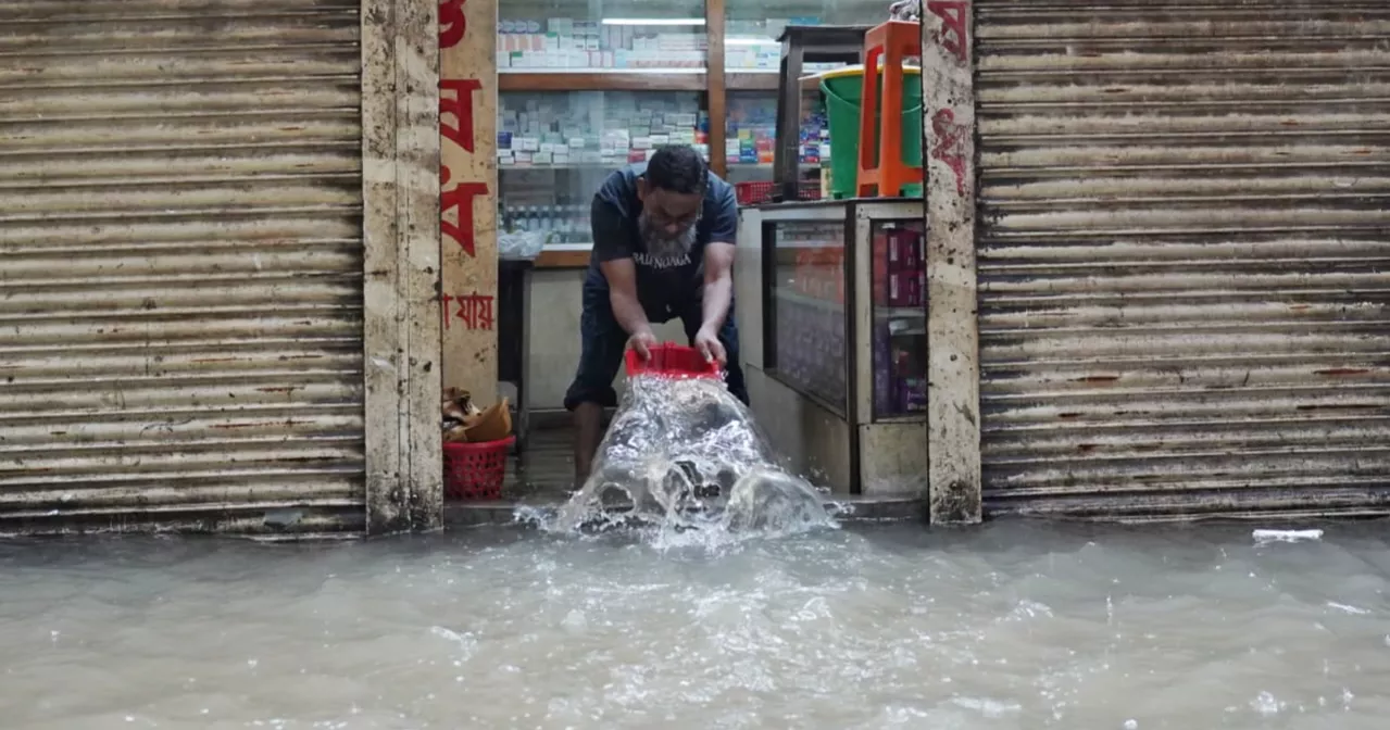 Downpour triggers waterlogging across Dhaka