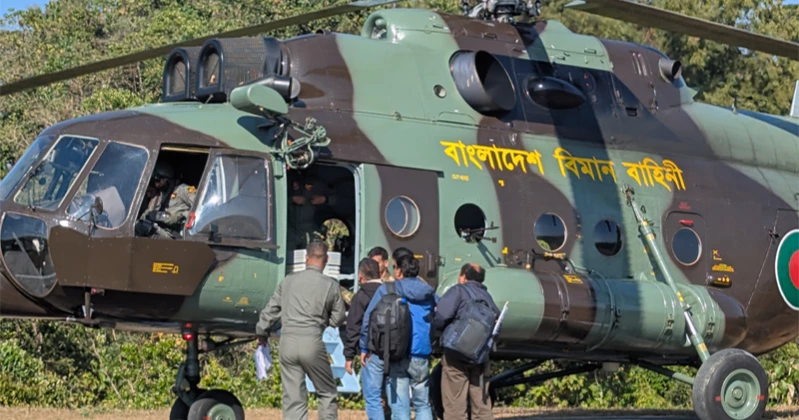 20 remote polling centres in Rangamati to receive election materials by helicopters