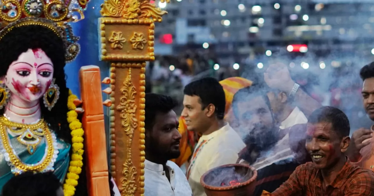 Durga Puja ends with immersion of idols
