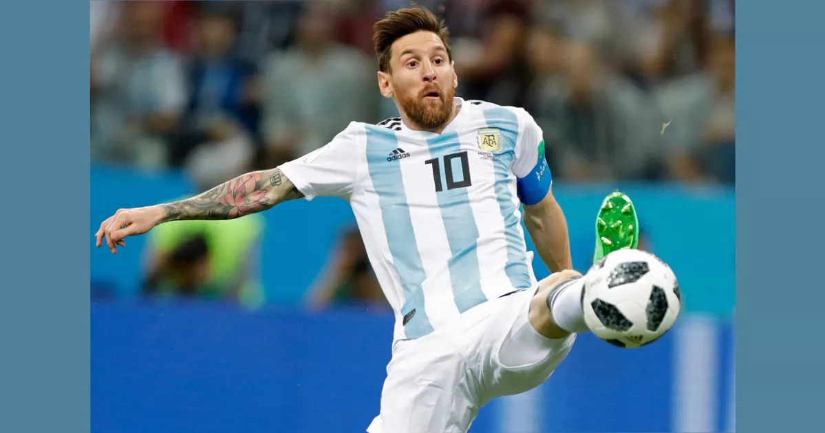 Photos of Lionel Messi at 6 World Cups from 2006