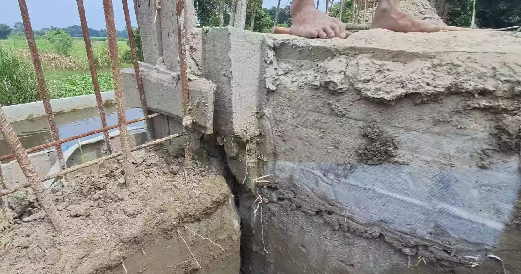 Cracks before completion: Tk 2.2cr bridge in Chandpur sparks quality concerns